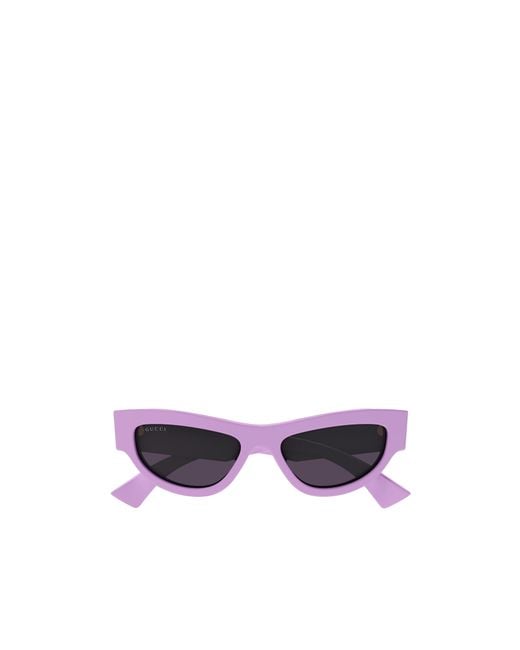 Gucci Purple Eyewear Cat Eye Frame Sunglasses