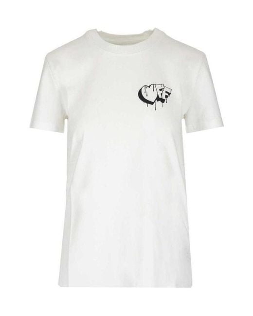 Off-White c/o Virgil Abloh White Letter Printed T-Shirt