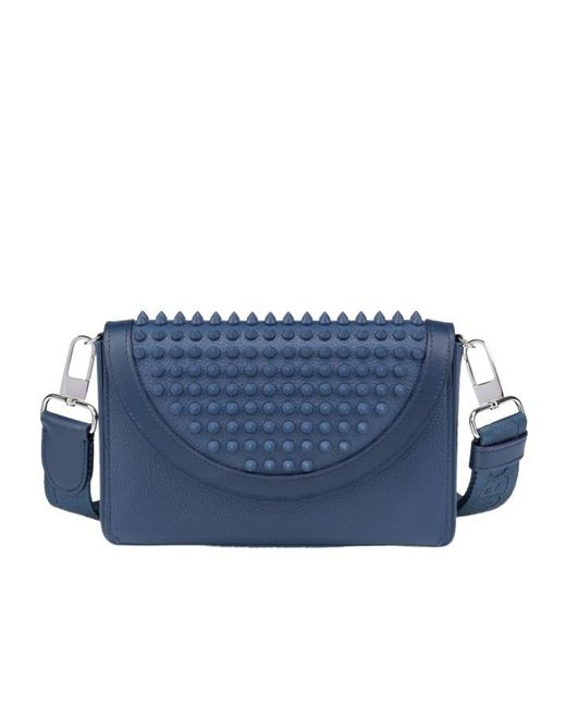 Christian Louboutin Blue Explorafunk Stud Detailed Wallet for men