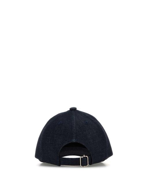 A.P.C. Blue Denim Charlie Baseball Cap