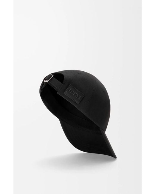 Loewe Black L Patch Cap for men