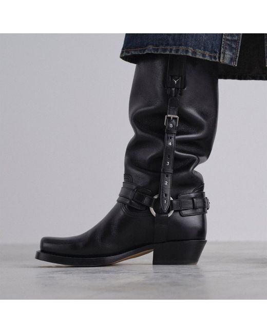 Fendi Black Count Leather Boots
