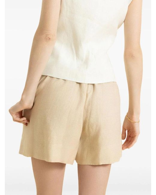 Eleventy Natural Drawstring Shorts