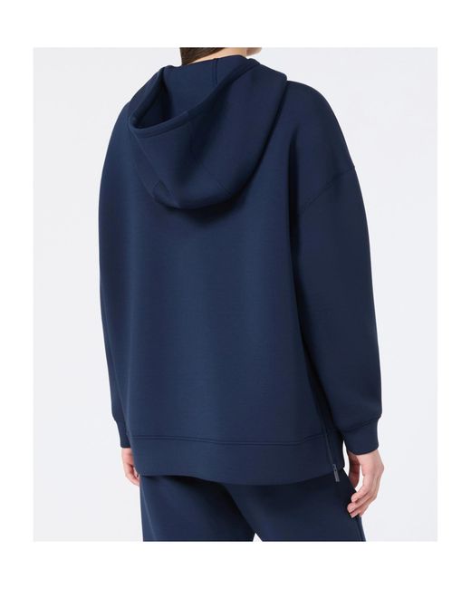 Weekend by Maxmara Blue Wdkradura High-Neck Half-Zip Hoodie