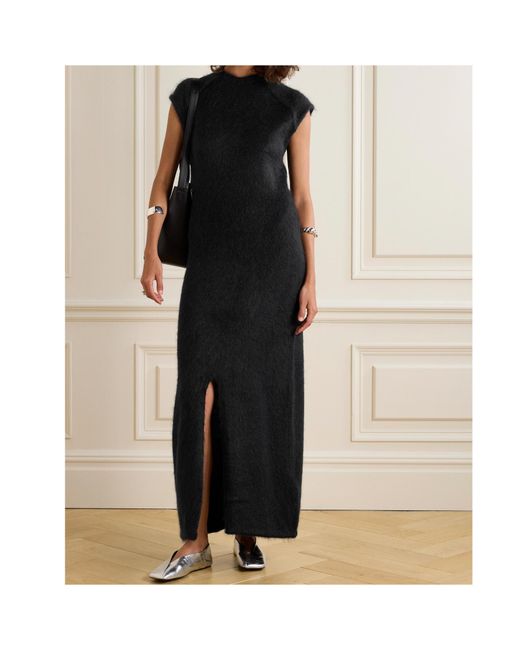 Jil Sander Black Split Detail Dress