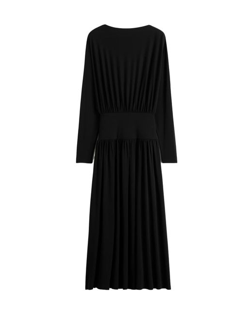 Totême Black Long-Sleeved Dress