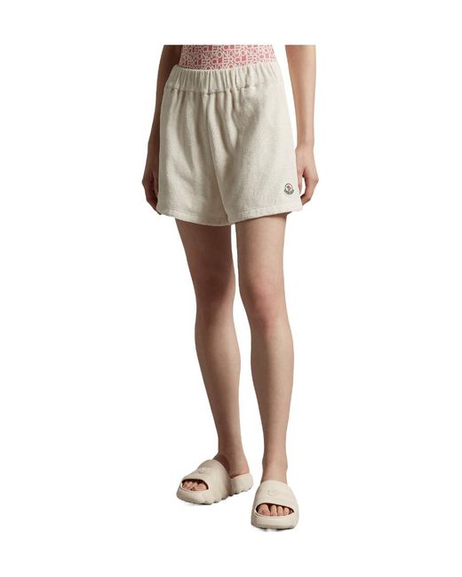 Moncler Natural Terrycloth Shorts