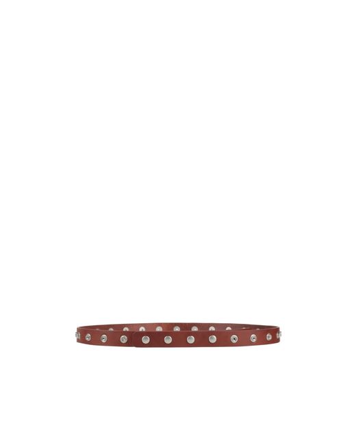 Rick Owens White Leather Belt