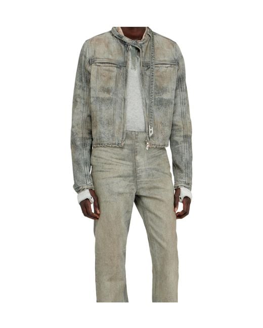 DIESEL Gray D-Vulmar-Fsi Slim Denim Jacket for men