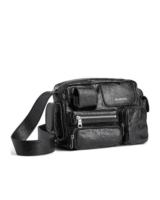Balenciaga White Superbusy Camera Bag for men