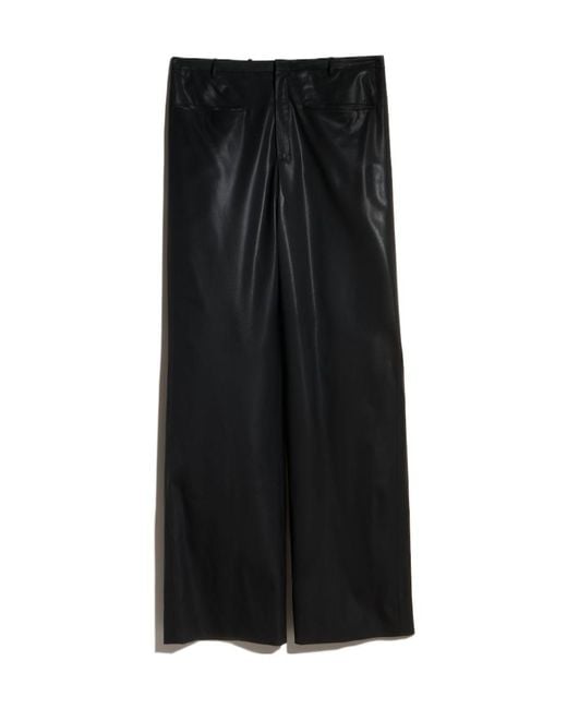 Gucci Black Light Wool Pants With Chintzed Finish for men
