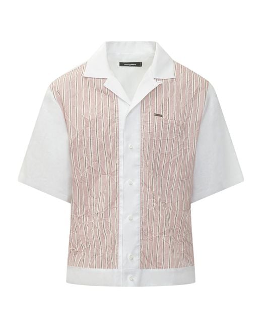 DSquared² White Regular Stripes Shirt for men
