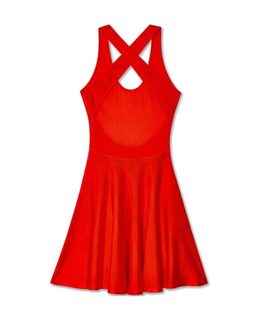Alaïa Criss-Cross Flared Minidress