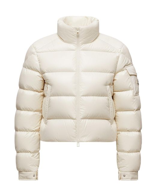 Moncler White Petra Short Down Jacket
