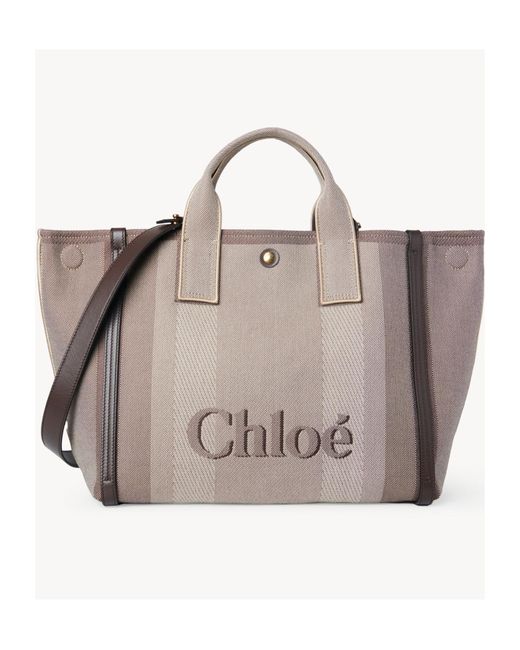Chloé Gray Chloé Carry Tote Bag
