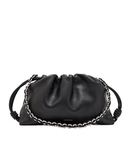 Loewe Black Medium Grained Leather Clutch
