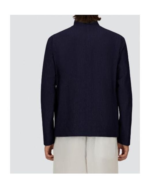 Herno Blue High-Neck Jacket for men