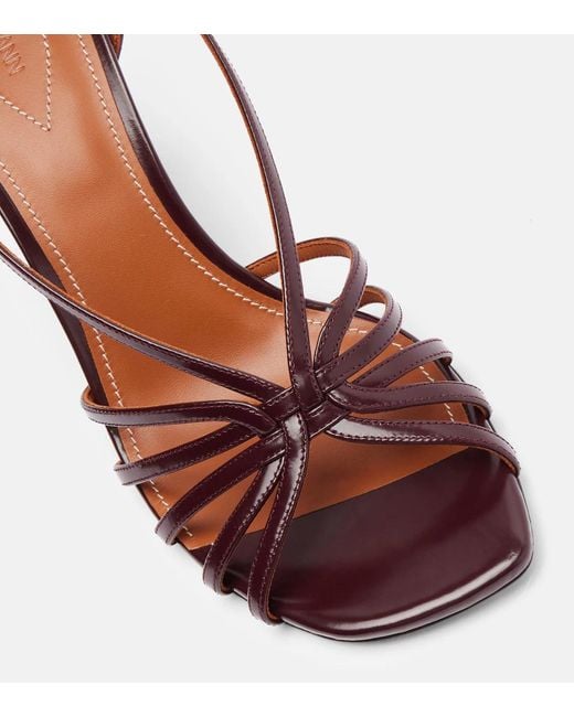 Zimmermann Brown Square-Toed High-Heeled Sandals