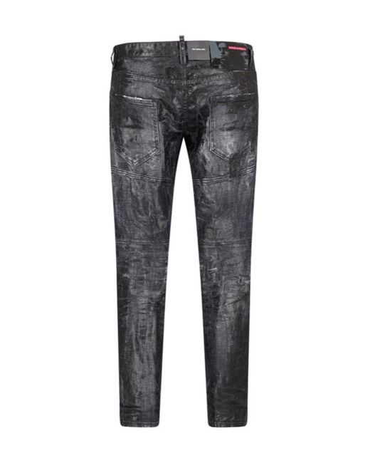 DSquared² Gray Five-Pocket Jeans for men