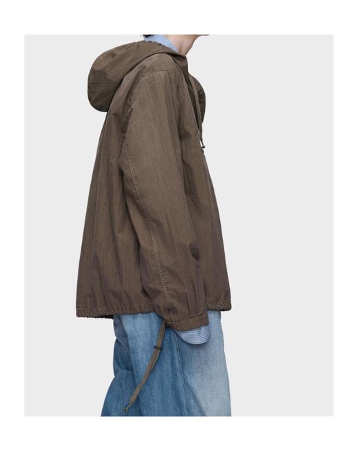 Maison Margiela Brown Caban Hoodie