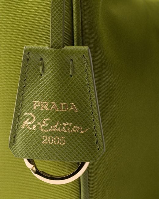 Prada Green Re-Edition 2005 Re-Nylon And Saffiano Mini Bag