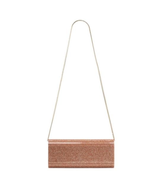 Jimmy Choo Natural Sweetie Chain-Linked Clutch Bag
