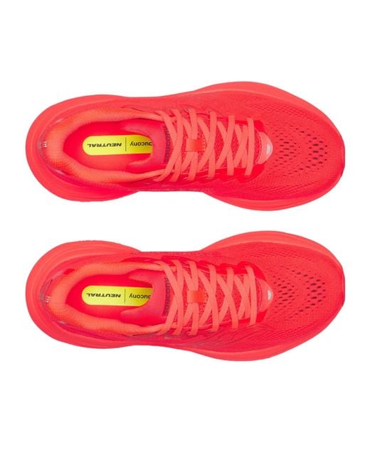 Saucony Red Round-Toe Sneakers