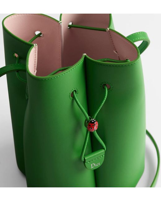 Dior Green Petit Trèfle Mini Bucket Bag
