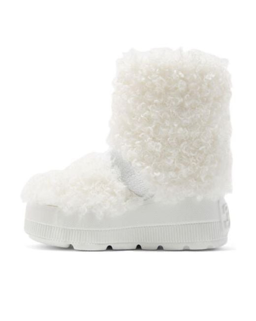 Casadei White Buckled Chunky Boots