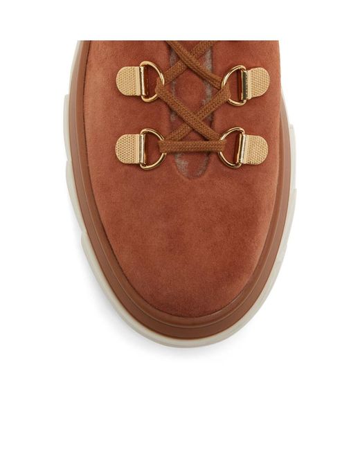 Stuart Weitzman Brown Lacing Short Boots