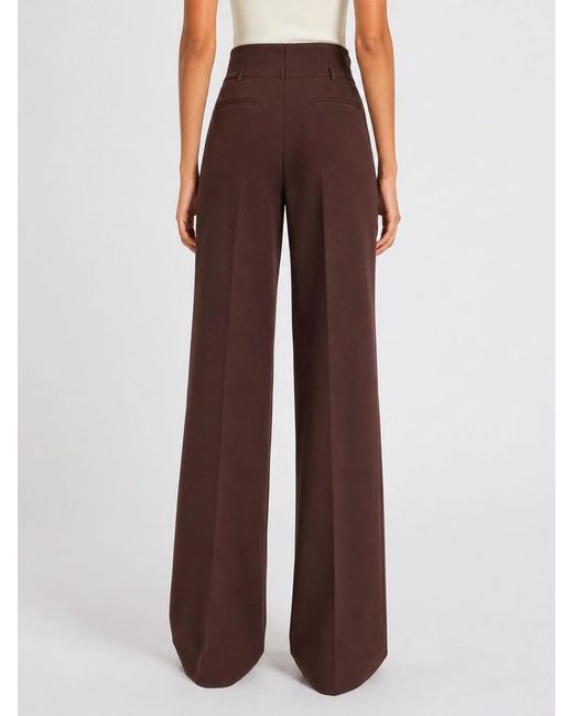 Marella Red High-Waisted Casual Trousers