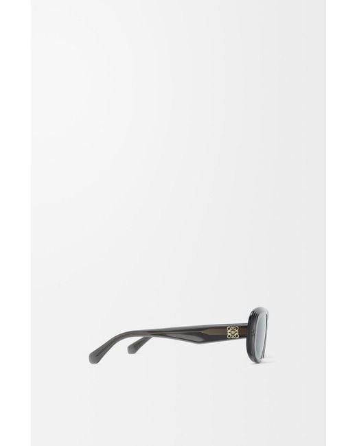Loewe Blue Mini Anagram Steps Rectangular Sunglasses