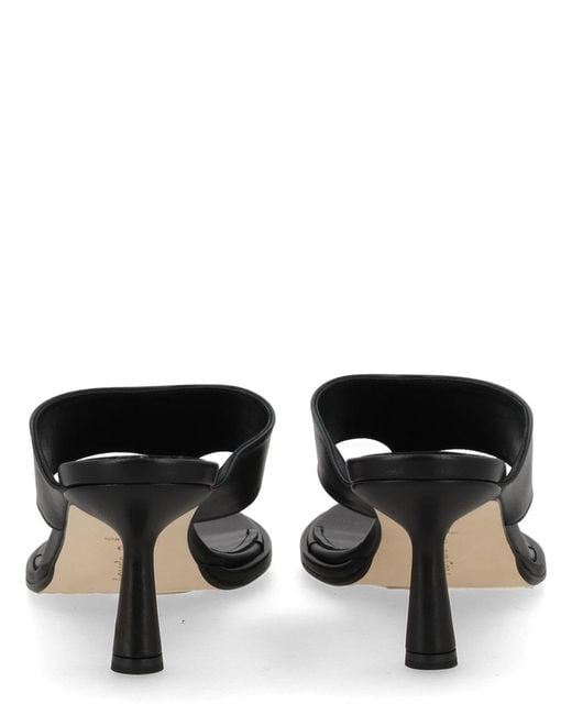 Aeyde Black Olenna Thong Sandals