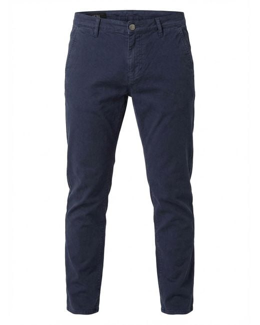 Gucci Blue Cotton Casual Pants for men