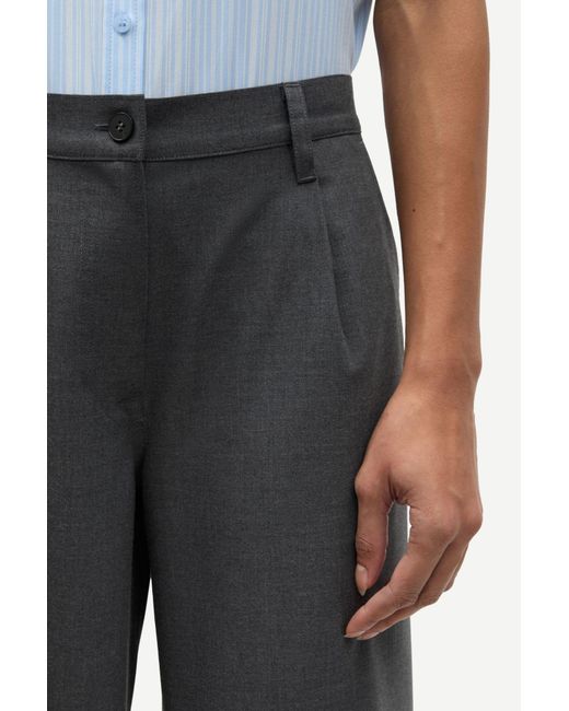 Samsøe & Samsøe Gray Saharper Pleat Shorts