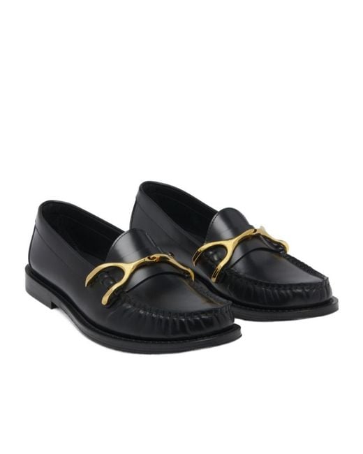 McQueen Black Wishbone Loafer