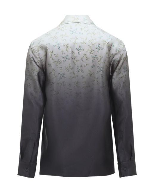 Jil Sander Gray Printed Faded Effect Shirt for men