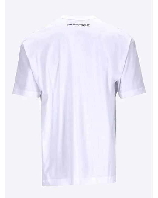 Comme des Garçons White Short-Sleeved T-Shirt for men