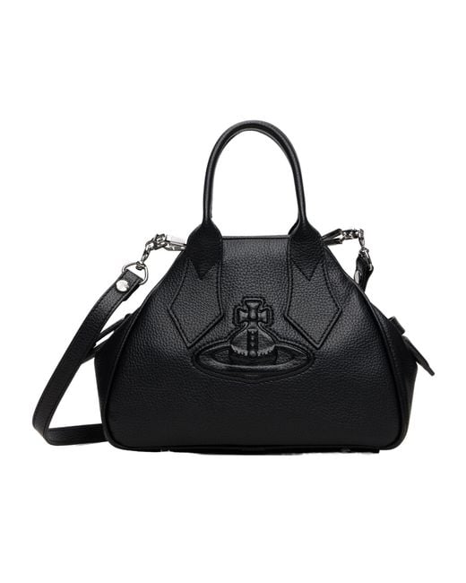 Vivienne Westwood Black Yasmine Small Tote Bag