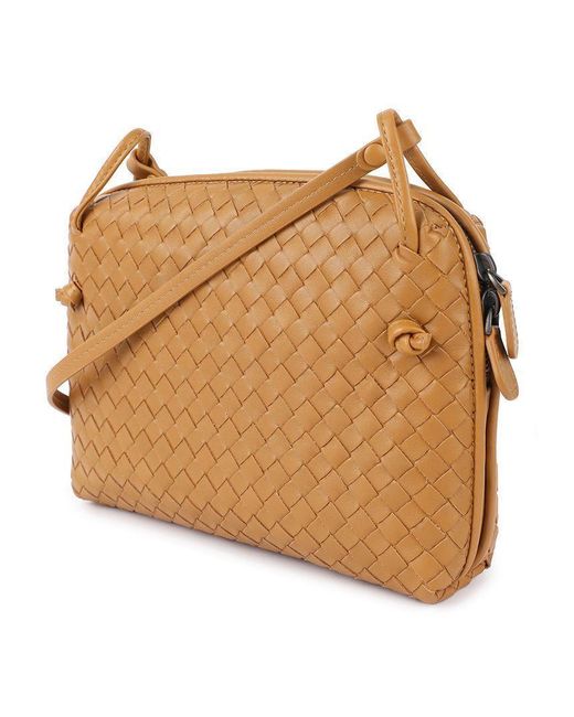 Bottega Veneta Metallic Zippered Shoulder Bag