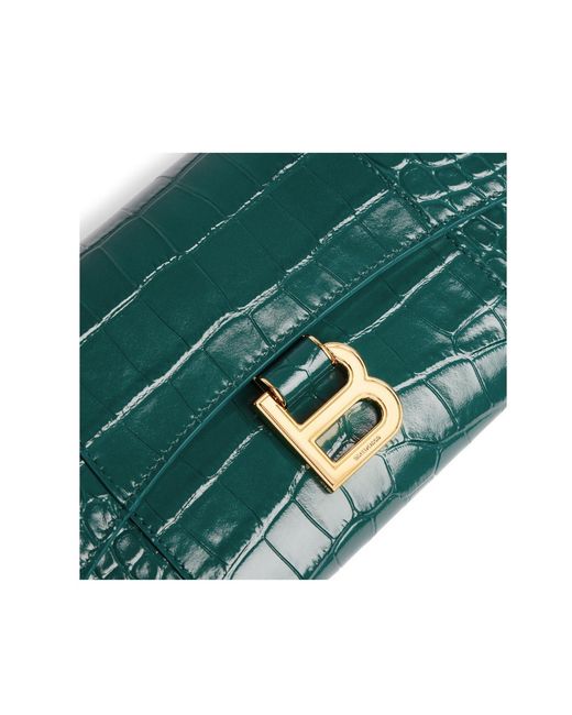 Balenciaga White Hourglass On Chain Wallet