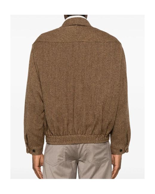 Polo Ralph Lauren Brown Long-Sleeve Zip-Up Jacket
