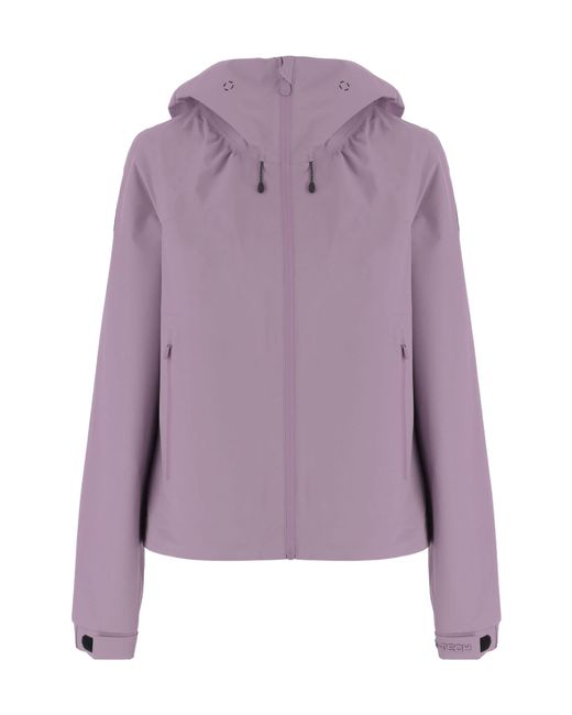 Save The Duck Purple Hooded Zip-Up Jacket
