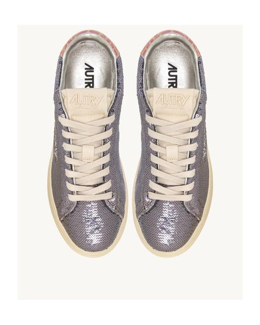 Autry Multicolor Sequin Low-Top Sneakers