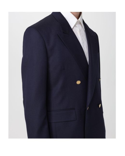 Lardini Blue Long-Sleeved Suit Jacket for men