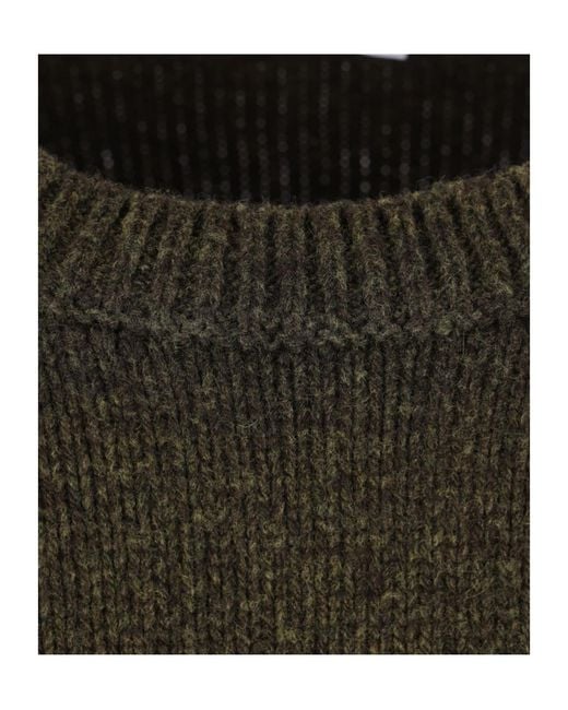 Jil Sander Green Crewneck Knitted Jumper for men