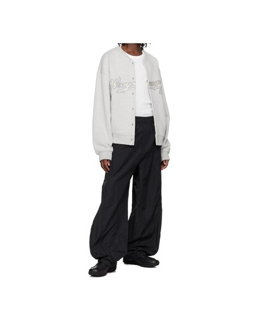 Wooyoungmi White French Terry Cloth Casual Jacket for men