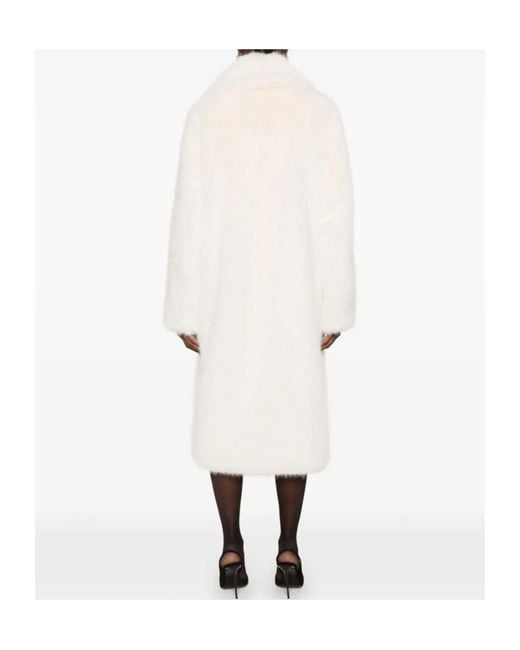 Dondup White Faux-Fur Coat