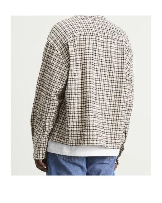 Studio Nicholson Gray Check Shirt for men