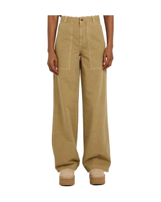 Moncler Natural Straight-Leg Twill Trousers